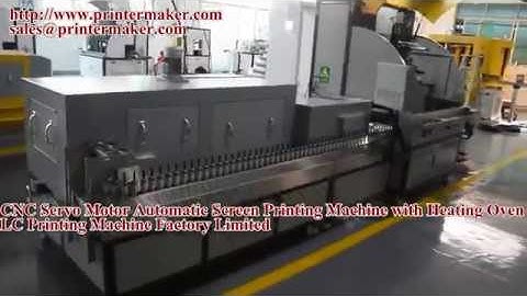 CNC Servo Motor Automatic Screen Printing Machine with Heating Oven
