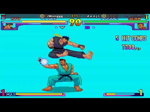 Fightcade 👊 Street Fighter 3: New Generation 👊🏾 JWonggg 🇨🇦 Vs D e n j i 🇵🇱 FT5 👊