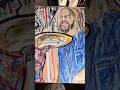 Water Color Salting the Painting of Taylor Hawkins