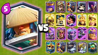 RONIN vs TODAS LAS CARTAS | NUEVA LEGENDARIA | 1 vs 1 | Clash Royale