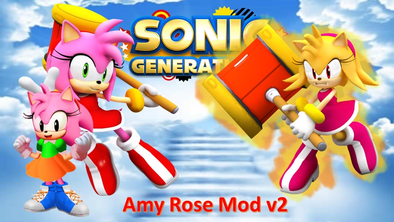 Sonic Generations Mod Part 54 Amy Rose Mod V2 - YouTube.