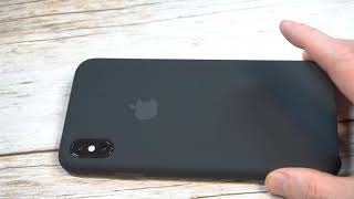 Official iPhone XS Max Silicone Case - Black Review 