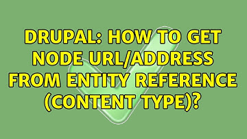 Drupal: How to get node url/address from entity reference (content type)?