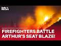 Edinburgh firefighters work through night tackling GRASS FIRE near Arthur’s Seat