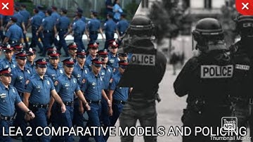 Midterm 6 | LEA 2 COMPARATIVE MODELS IN POLICING