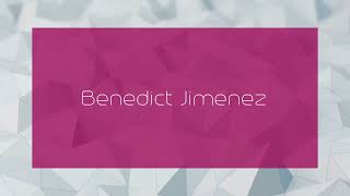 Benedict Jimenez - appearance