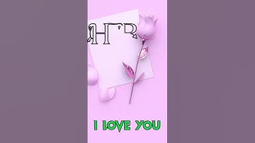 #HR name letter status 😘name art🥀 video...WhatsApp status #shorts #sorts #whatsap #trending #love