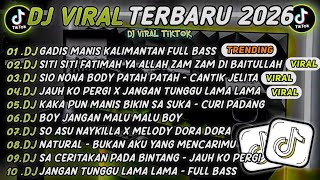 Dj Tiktok Terbaru 2026dj Gadis Manis Kalimantan dj Siti Siti Fatimah Ya Allah Zam Zam Di Baitullah