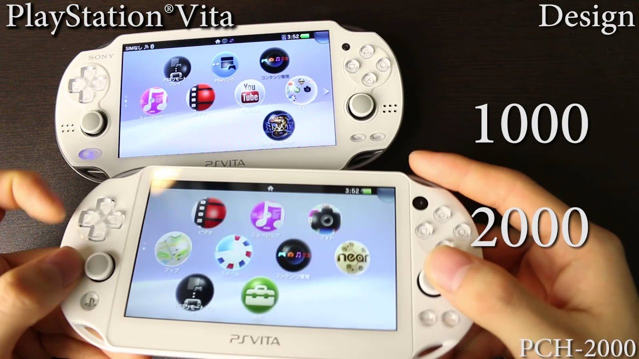 Sony Psvita旧型と新型のデザイン比較 Design Youtube