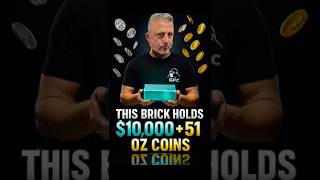 This brick holds $10,000 in cash and 51 one-ounce silver or gold coins 💵🪙✨