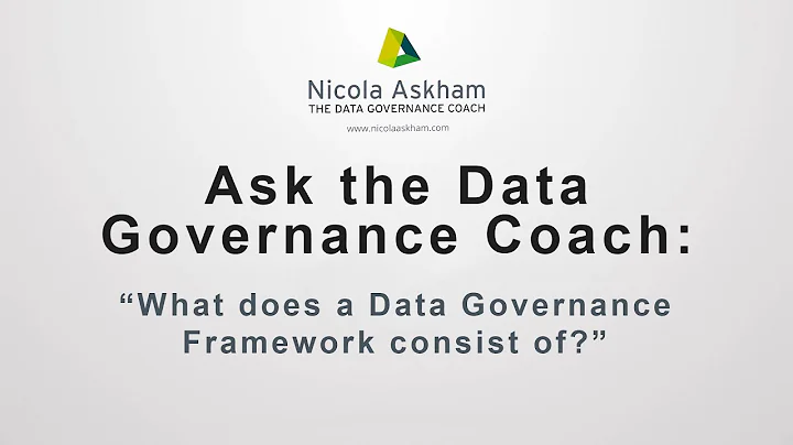 What does a Data Governance Framework consist of?