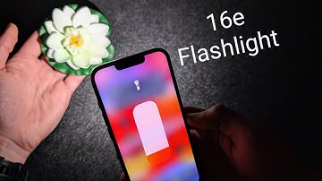 How to Turn ON Flashlight on iPhone 16e + Adjusting Flashlight Brightness ( 3 Different Ways)