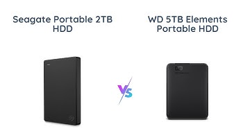 Seagate vs WD External Hard Drive Comparison