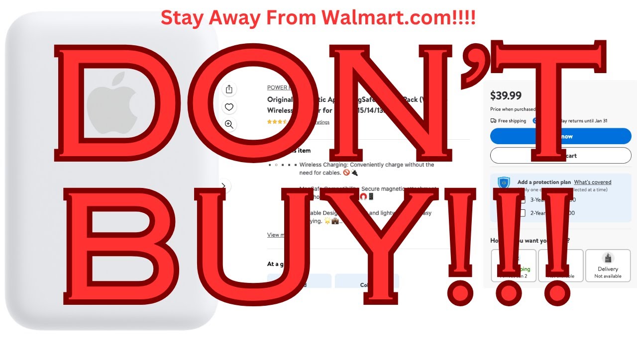 Why You Should NEVER Buy Apple Magsafe Battery Packs From Walmart