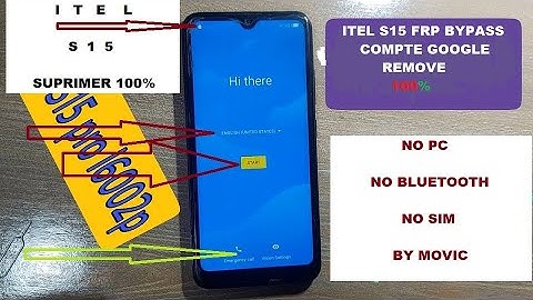 itel  s15 frp bypass compte google