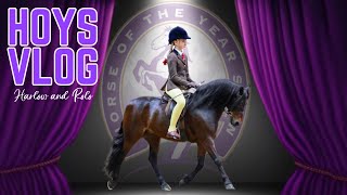 HOYS VLOG! RIDING AT HORSE OF THE YEAR SHOW WITH ROLO!