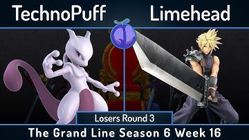 GL S6W16 | TechnoPuff (Mewtwo) vs Limehead (Cloud) | Losers Round 3 | SSBU Smash Ultimate