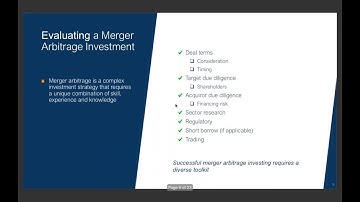 Merger Arbitrage  A Strategy for Consistent Returns