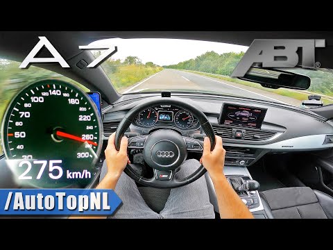 AUDI A7 3.0 TFSI ABT | TOP SPEED on AUTOBAHN [NO SPEED LIMIT] by AutoTopNL