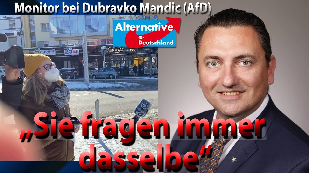 Wie Dubravko Mandic (AfD) das ARD-Magazin Monitor entblößte - YouTube