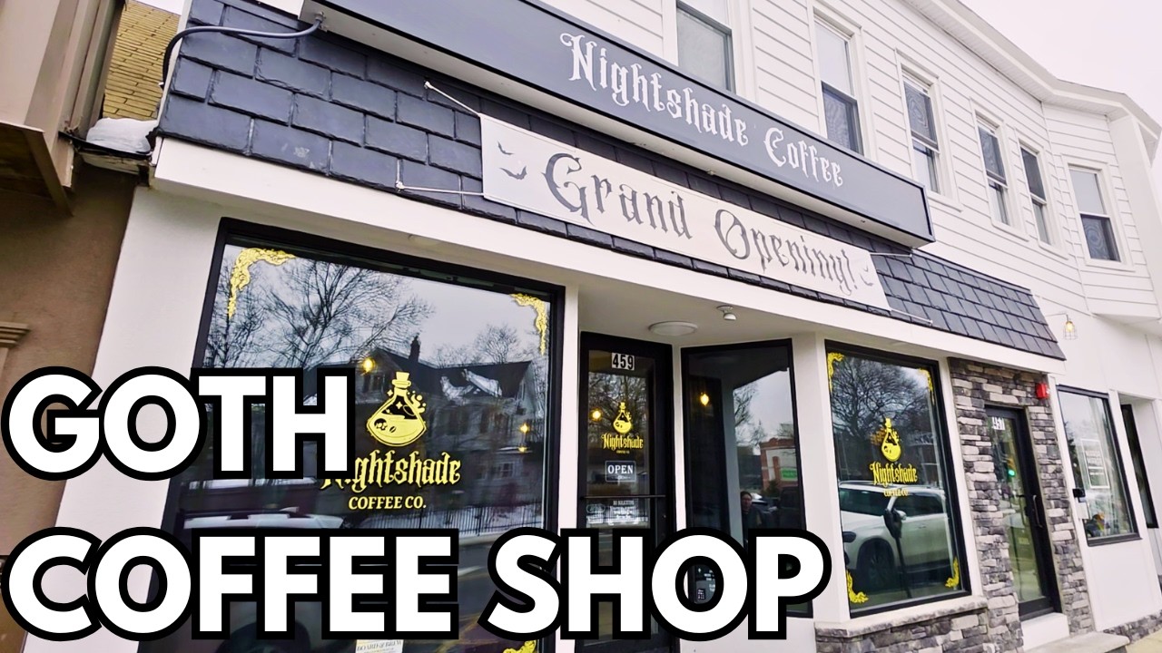 We went to a Brand New Gothic Coffee Shop!  - Nightshade Coffee - Westwood, NJ