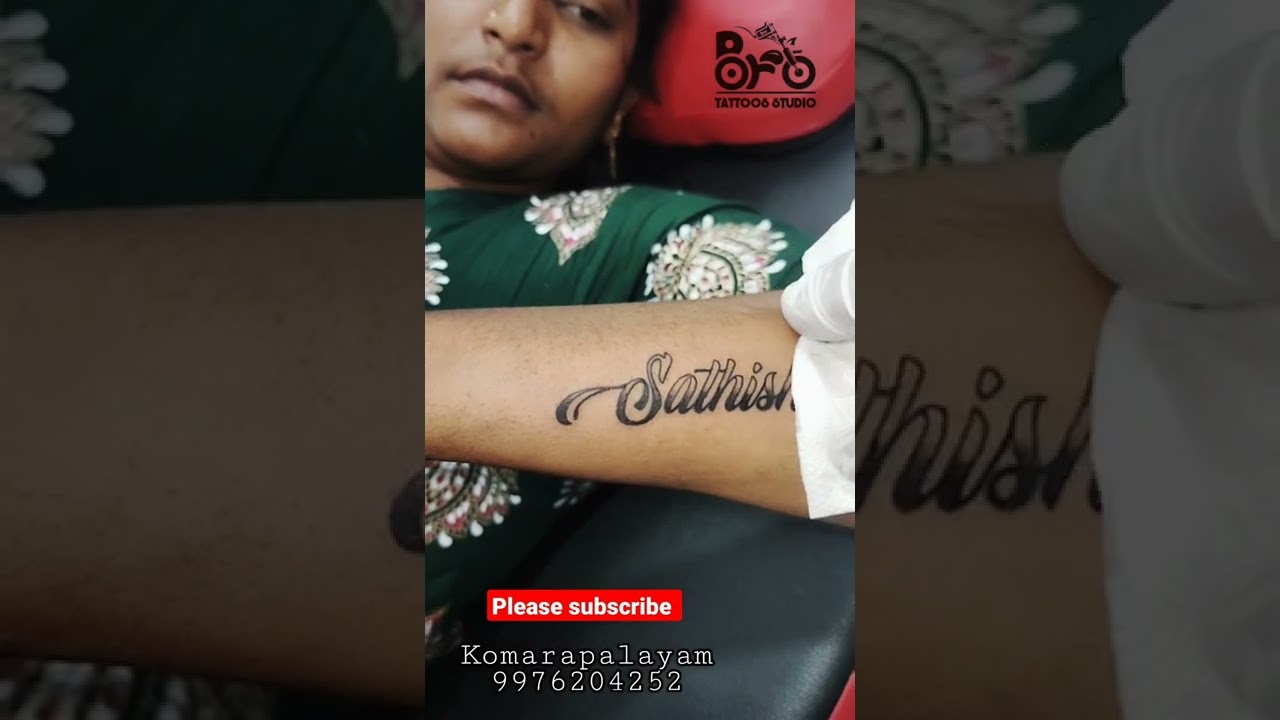 satish nametattoo fontstyle nameart tattoo tattooed girlslove  girltattoos inkedgirls nam  Tattoo designs wrist Chest tattoo name  All seeing eye tattoo