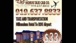 Millennium  Hotel To RDU Only You Pay $33 - Speeding Ticket - Airport Taxi Service Durham, NC