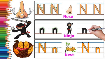 Alphabet N | ABC Song | Learn ABC Alphabet for Children | Learn to Write Alphabet - 132