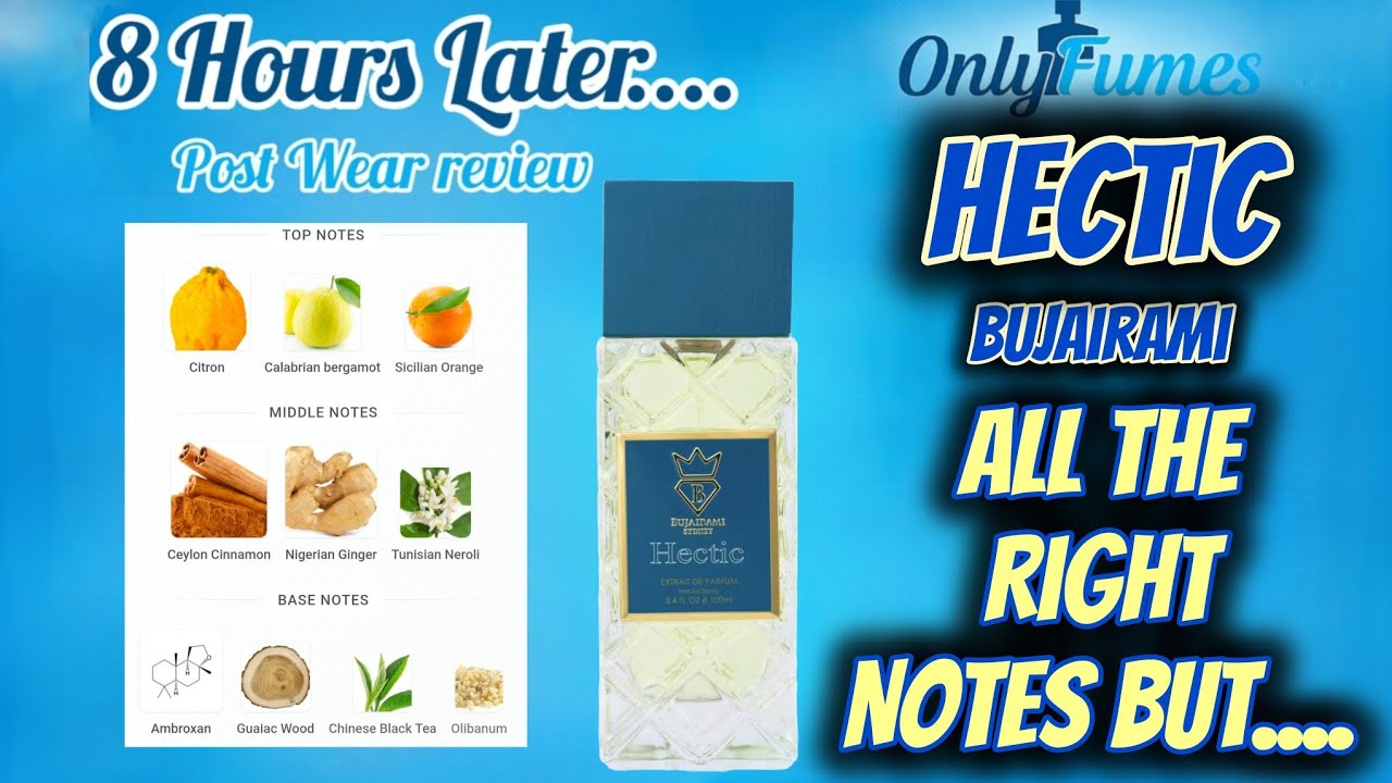 Bujairami Hectic Dry Down & Post Wear Review #cologne #fragrance