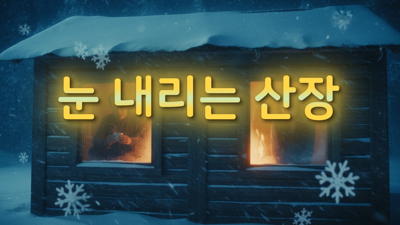 눈 내리는 산장 | 그리움이 하얗게 쌓이는 밤