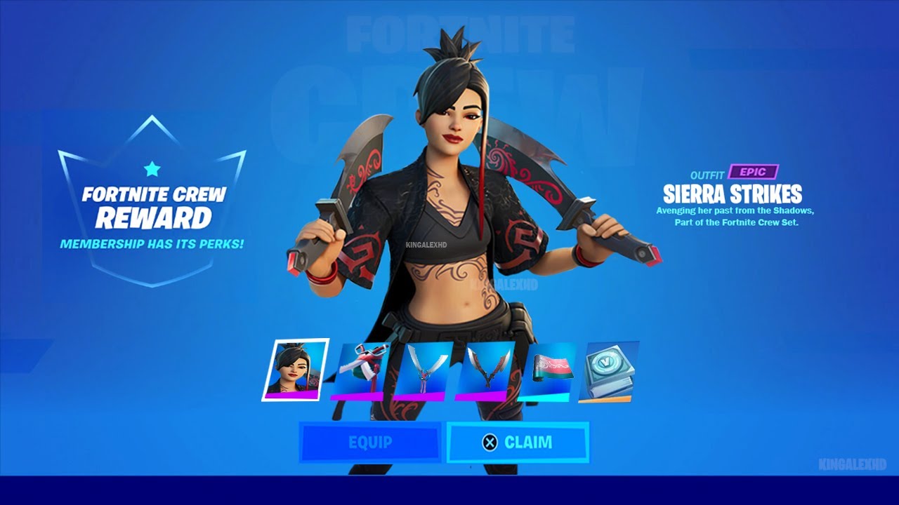 How To Get Sierra Skin Fortnite Crew Pack FREE! (New November Fortnite