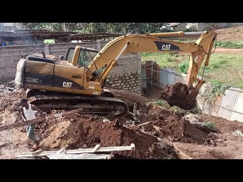 Excavation of Septic tank on a sloping land