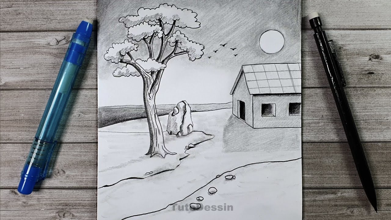 Dessin au crayon de papier