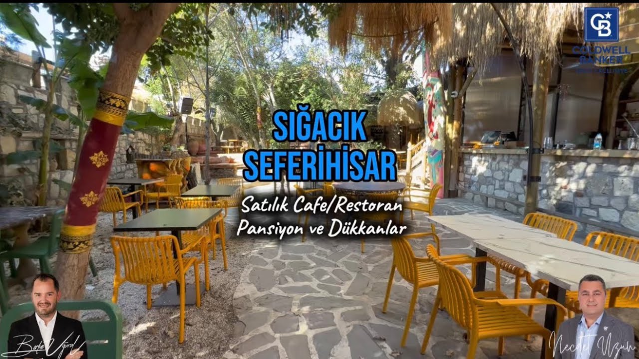 Sığacıkta, inanılmaz lokasyonda satılık pansiyon, cafe/restoran ve 3 adet dükkan