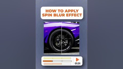 Transform your photos with a dynamic spin blur effect in Photoshop! 🚗💨