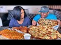 DOMINO’S PIZZA MUKBANG| MY HUSBAND QUZZING ME ON MALE PRODUCTS 🤣