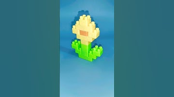 Building Blocks Flower | ASMR sound | Satisfying Diy #asmr #asmrsounds #diy #shorts #shortvideo
