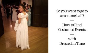 How to Find Costumed Events