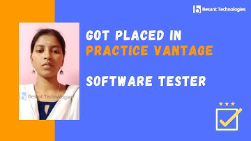 Besant Technologies Reviews | Fresher Nivethitha Got Placed in Practice Vantage 3LAC | Success Story