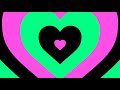 Pink Green Black Heart Background Ending Scene HQ Loop [Music 🎵]