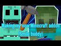 Making my new minecraft addon smiley buddy