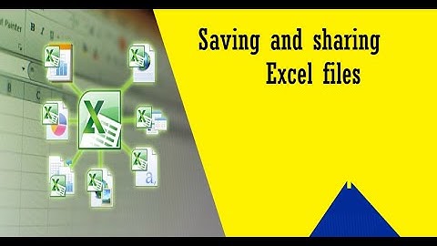 Saving and Sharing Excel Files | what are the way to save, save as and share excel | 2020