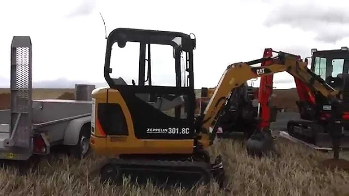 CAT 301.8c mini hydraulic excavator in HD