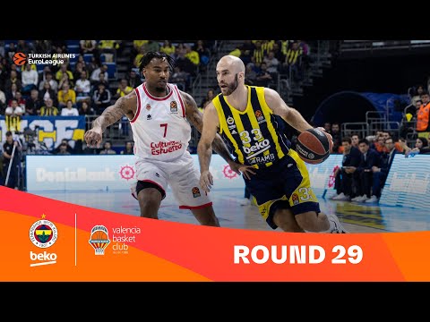 Fenerbahce Beko Istanbul-Valencia Basket | Round 29 Highlights | 2023-24 Turkish Airlines EuroLeague