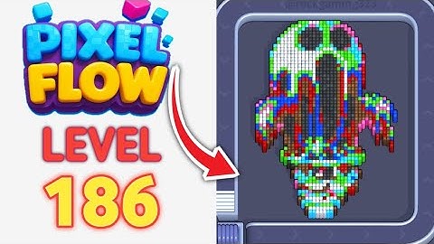 Pixel Flow Level 186 Walkthrough