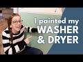 How I Painted My Washer and Dryer | DIY Whitney
