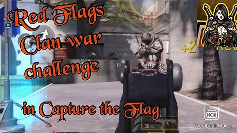 Red Flags Clan war challenge in Capture the Flag COD mobile