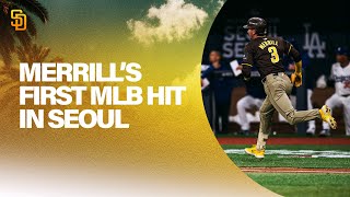 Jackson Merrill Gets First MLB Hit in Seoul, South Korea!