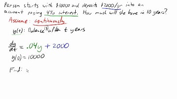 Annuity using differential equations