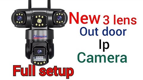 3 lens out door ip camera full setup | ip camera | v380 ip camera setup.